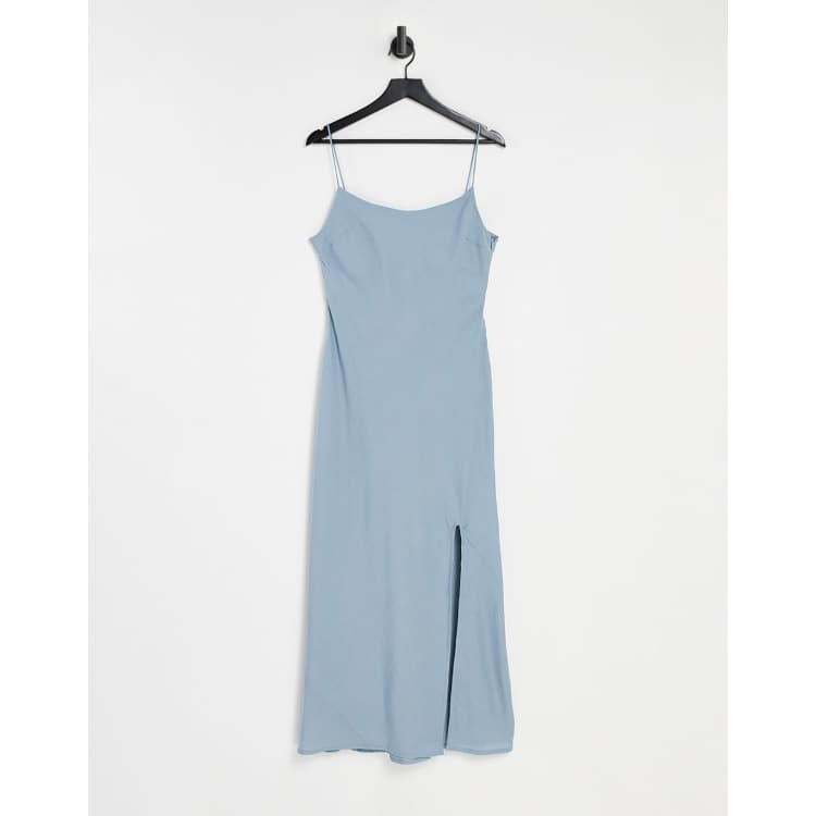 Asos duck outlet egg blue dress