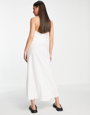 white linen dress asos