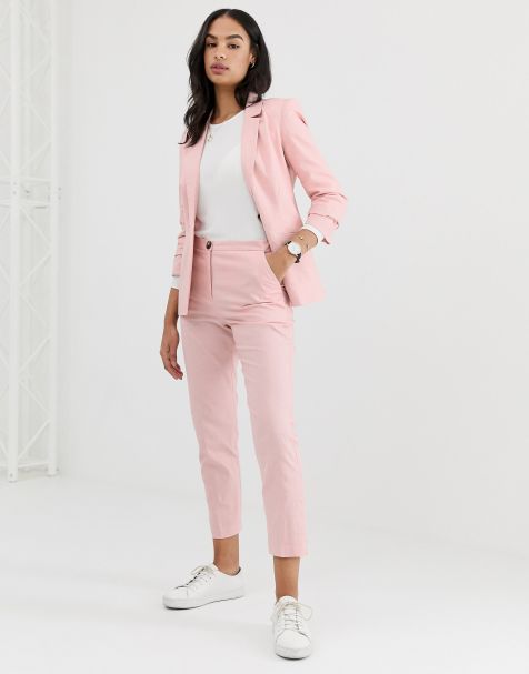 ASOS DESIGN Linen Clean Cigarette Trouser
