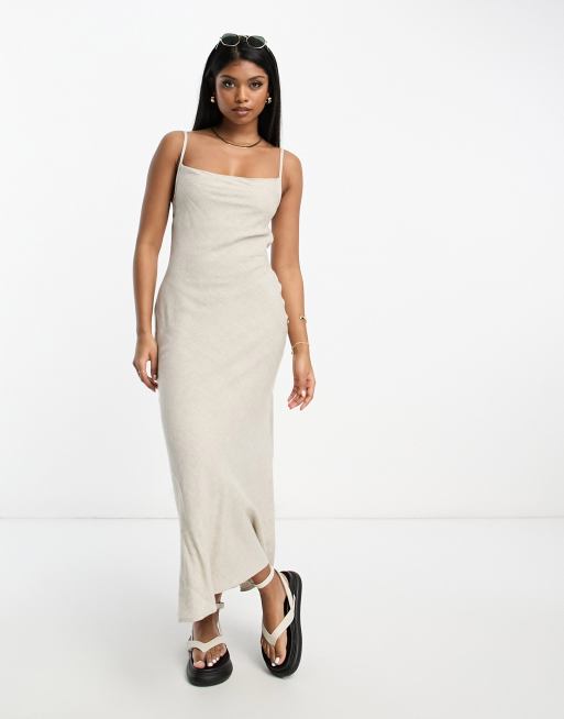 Asos linen outlet dress