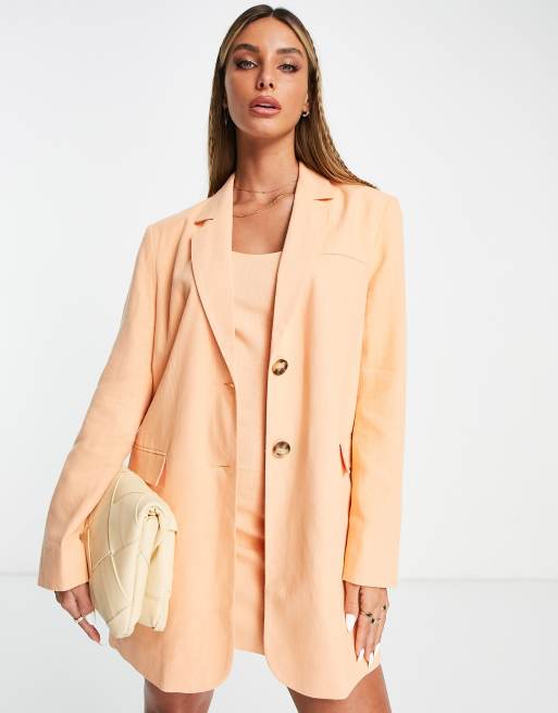 Peach cheap wool coat