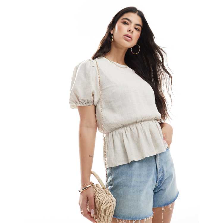 【最終値下げ】euw puff sleeve peplum top pzz67483_black_xl?w=537&qlt=