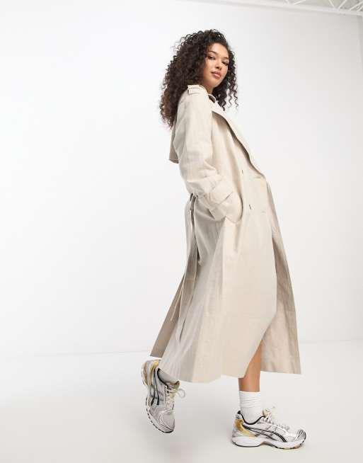 Long on sale linen coat