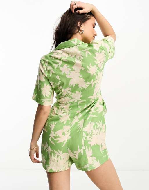 Green leaf playsuit online