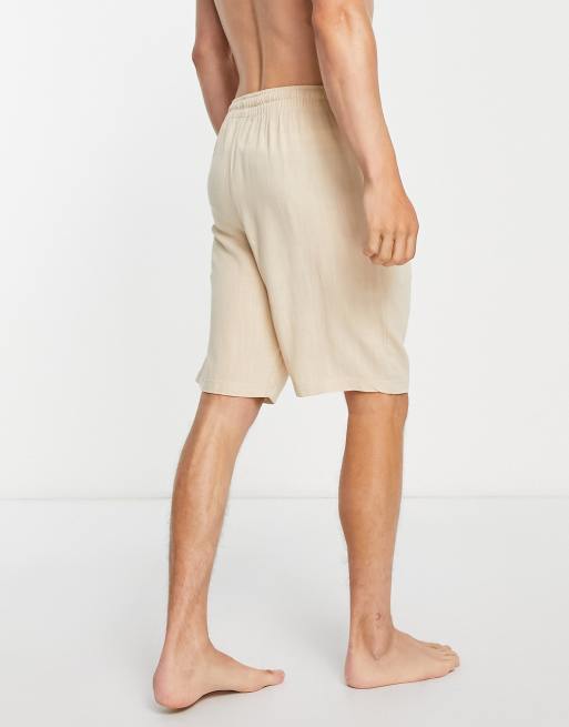 Beige lounge shorts sale