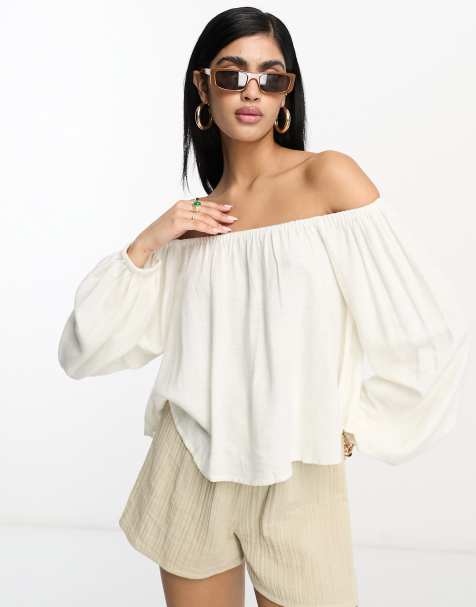 Problemer utilsigtet Udløbet Women's Off The Shoulder Tops | Bardot Tops | ASOS