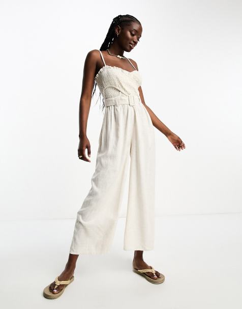 Casual wide hot sale leg jumpsuit