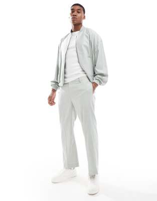 asos ASOS DESIGN linen stripe smart co-ord