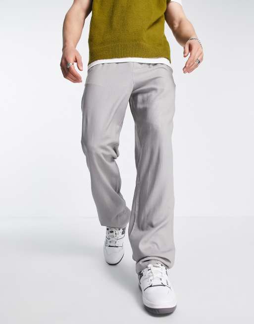 Men's relaxed fit linen hot sale pants