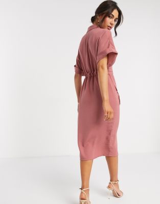 dusty rose dress asos