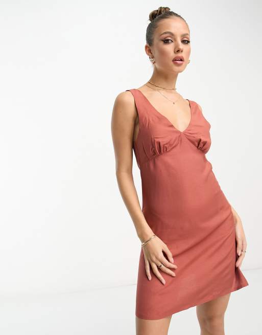 V neck 2025 dress slip