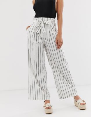 paperbag striped pants