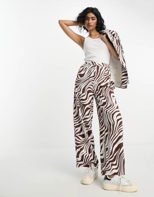 Jungle Print Linen Pant