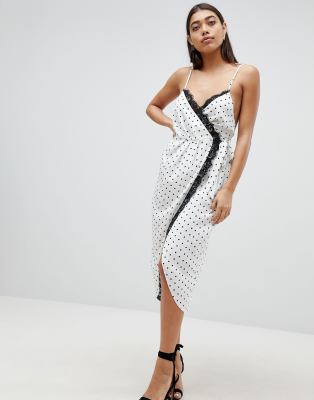 wrap midi dress asos