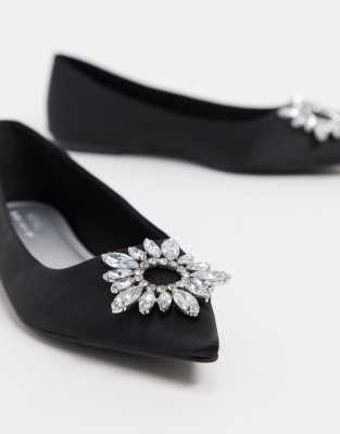 asos black flats