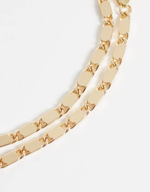 ASOS DESIGN link chain bracelet in gold, 3 of 3