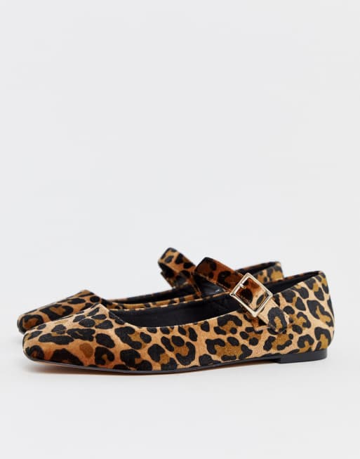 Leopard mary jane store shoes