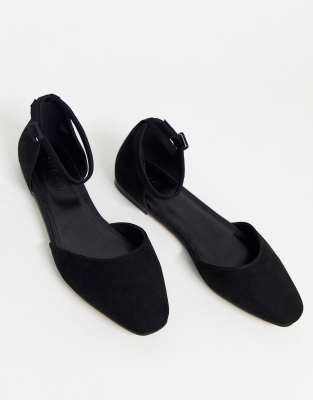 asos black flats