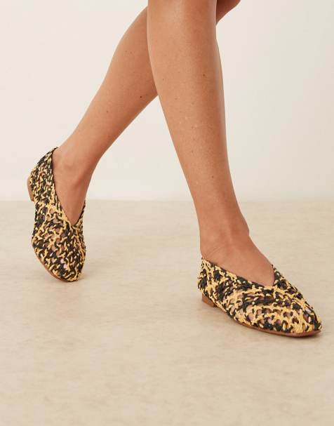 ASOS DESIGN - Linus - Ballerines épurées - Naturel et noir chiné - view 1