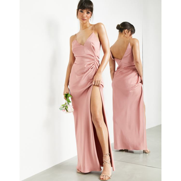 Robe nuisette satin longue new arrivals