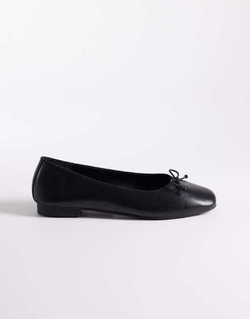 ASOS DESIGN - Lion - Ballerines larges à nœud - Noir, 2 de 4