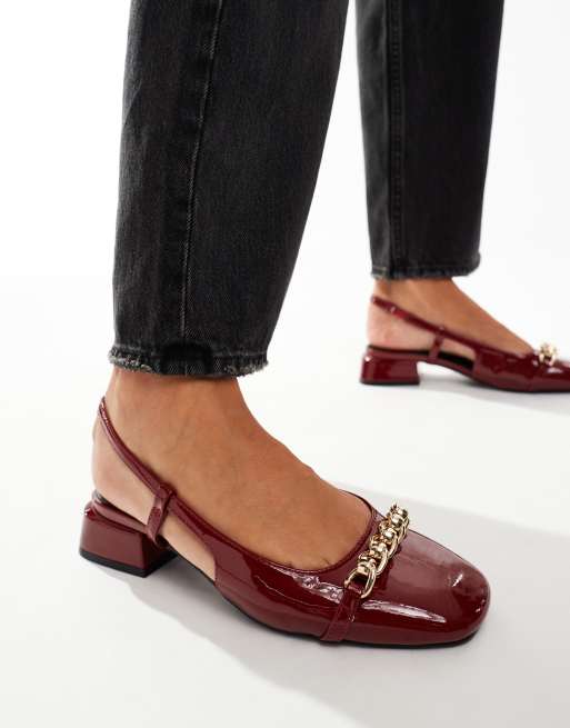 Asos burgundy shoes deals