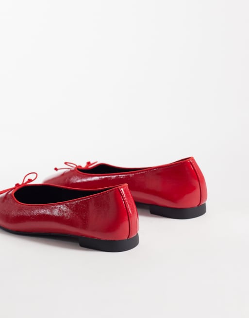ASOS DESIGN – Lion – Svarta ballerinaskor med rosett, 3 av 4