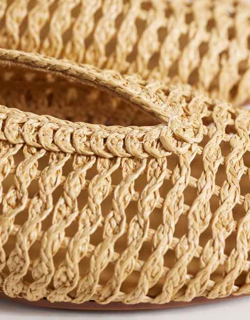 ASOS DESIGN - Lioness - Ballerine intrecciate color naturale, 3 di 4