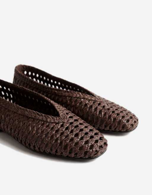 ASOS DESIGN - Lioness - Ballerines effet tressé - Chocolat, 7 de 11