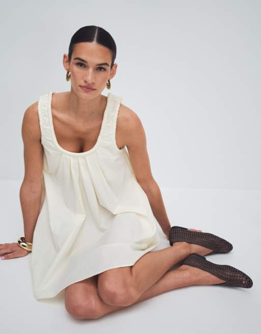 ASOS DESIGN Lioness weave ballets in chocolate, 2 of 11