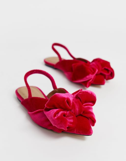 Asos pink sales velvet shoes