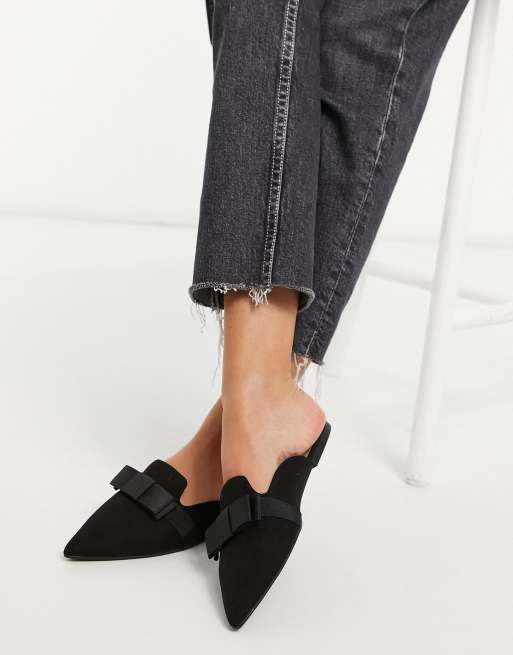 Asos best sale bow mules