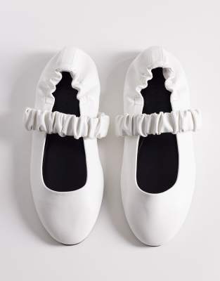  Lira scrunch detail mary jane ballets 