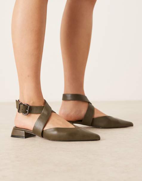 ASOS DESIGN - Lirienne - Ballerina's in groen - view 1