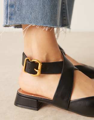 Asos Design Lirienne Ballet Flats In Black