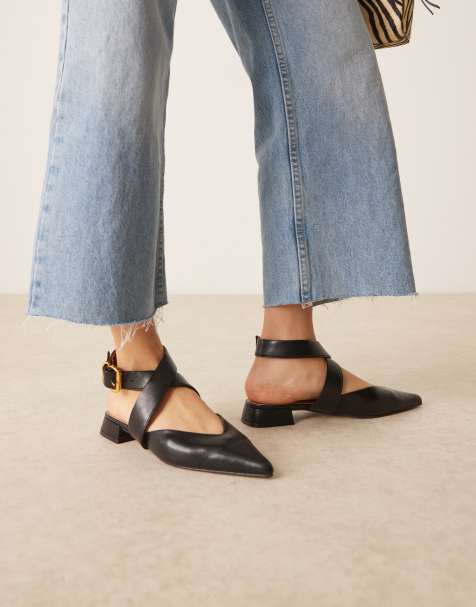 ASOS DESIGN – Lirienne – Svarta ballerinaskor - view 1