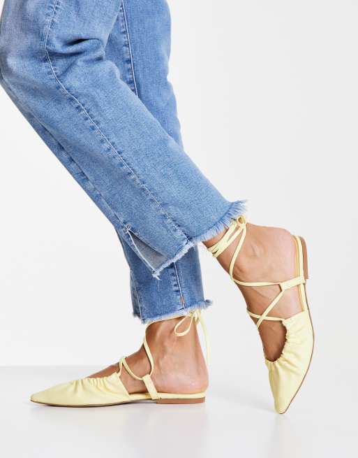 Tie leg ballet flats on sale