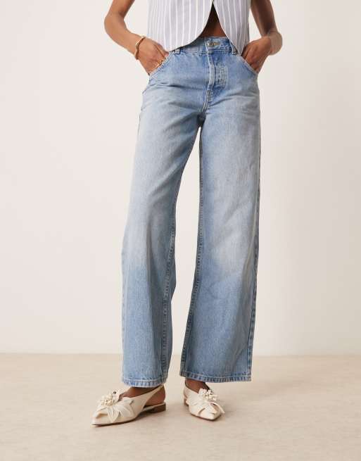 ASOS DESIGN Livia point-toe flower slingback ballets in off-white