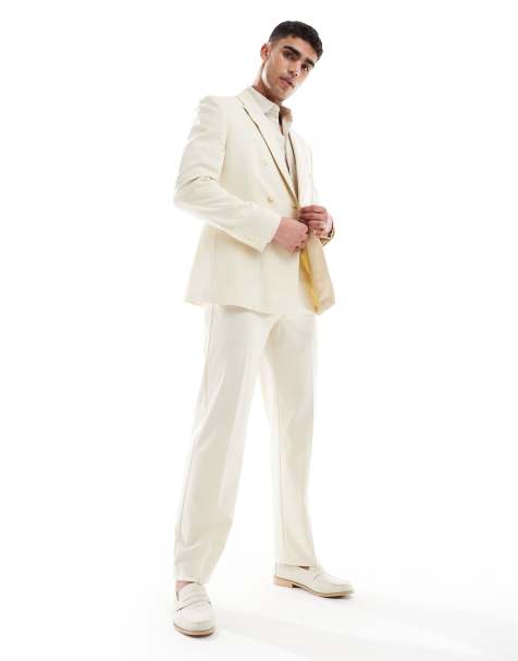 ASOS DESIGN – Ljusbeige, regular kostym - view 1