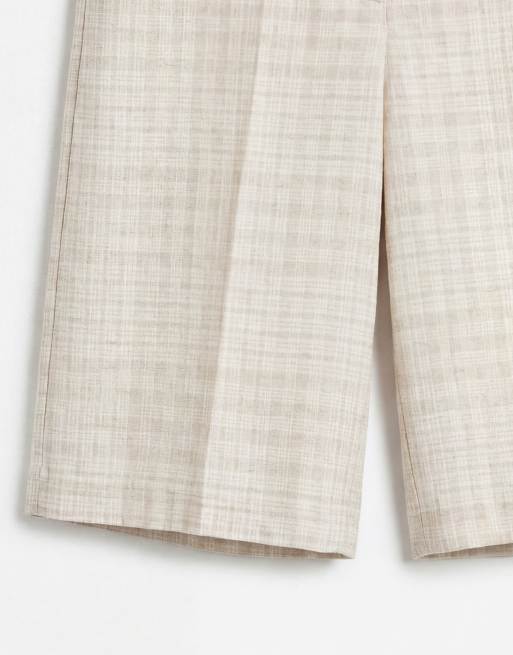 ASOS DESIGN – Ljusbeige, rutiga bermudashorts, del av set, 9 av 9