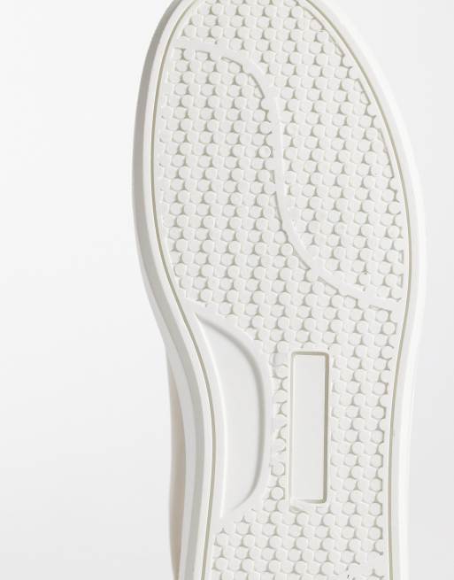 ASOS DESIGN – Ljusbeige sneakers med snörning och vit sula, 3 av 5
