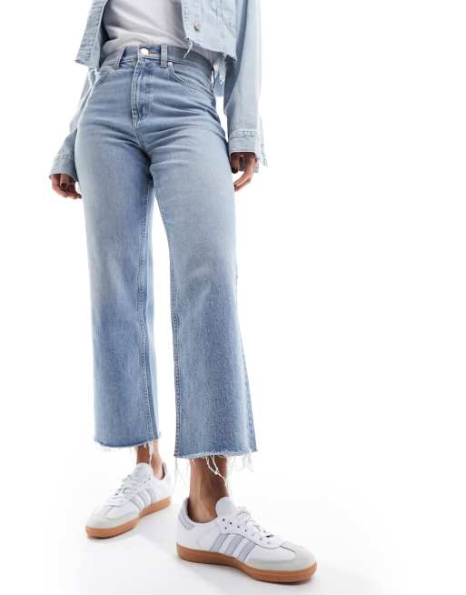 ASOS DESIGN – Ljusblå, ankellånga jeans med komfortstretch och raka ben, 4 av 5