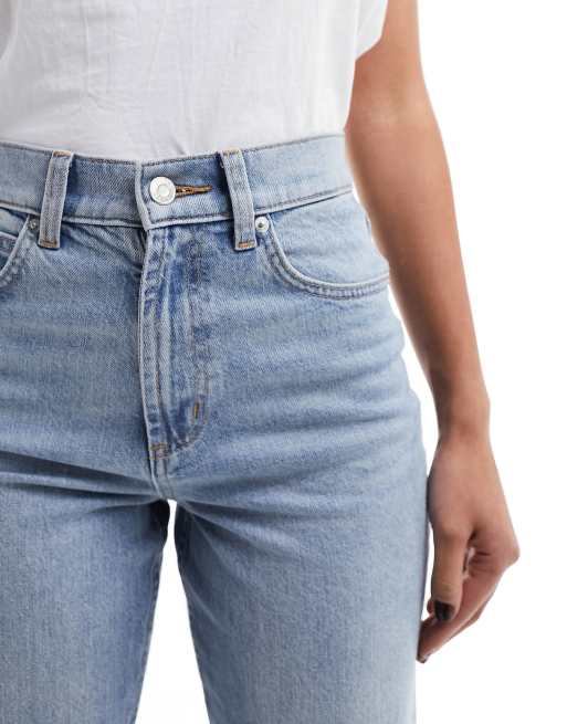ASOS DESIGN – Ljusblå, ankellånga jeans med komfortstretch och raka ben, 5 av 5