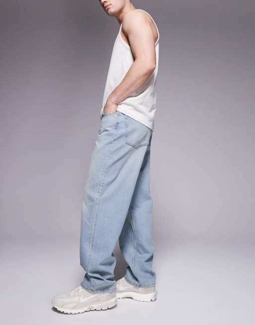 ASOS DESIGN – Ljusblå baggy jeans, 3 av 5