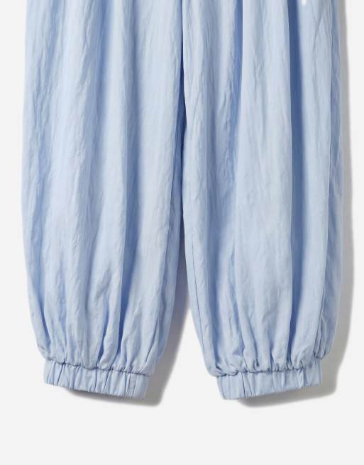 ASOS DESIGN – Ljusblå, figursydda ballongbyxor med muddar, 8 av 12
