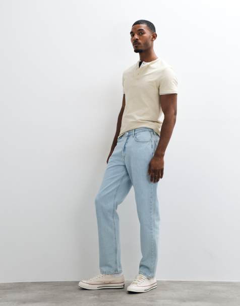 ASOS DESIGN – Ljusblå jeans med raka ben - view 1
