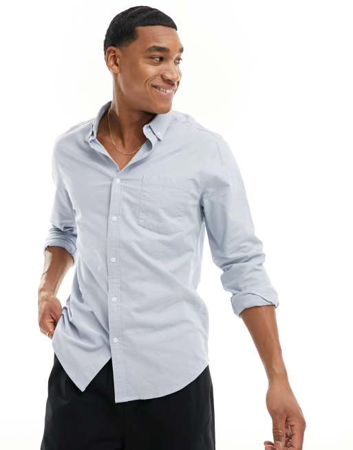 ASOS DESIGN - Ljusblå oxfordskjorta i regular fit 