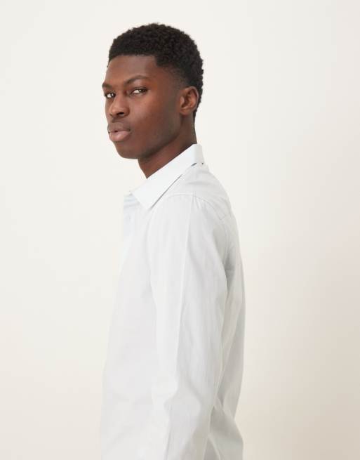 ASOS DESIGN – Ljusblå poplinskjorta med extra smal passform, 4 av 5