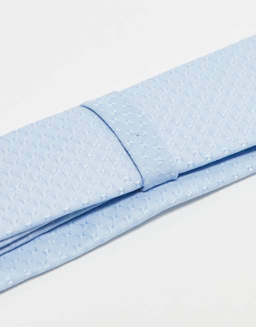 ASOS DESIGN – Ljusblå strukturerad slips, 2 av 4