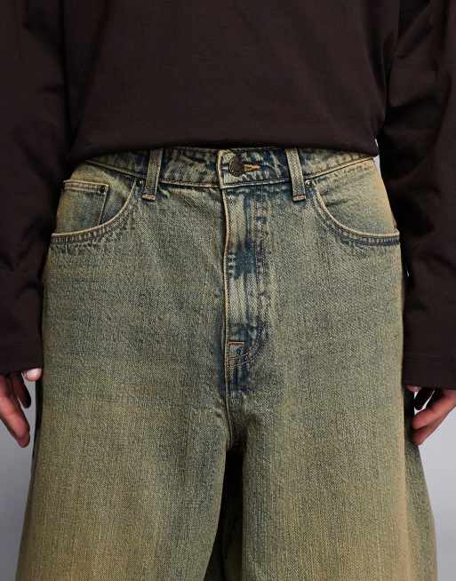 ASOS DESIGN – Ljusblå, tonade, baggy jeans i oversize , 4 av 5